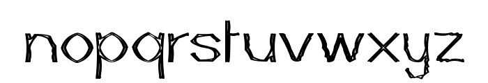 Mutant Bamboo II Font LOWERCASE
