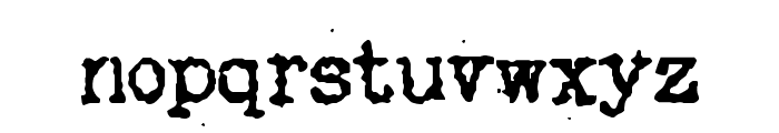 My Old Remington Font LOWERCASE
