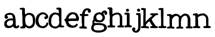 My Own Topher Font LOWERCASE