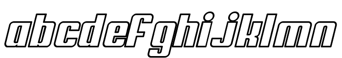 My Puma Oblique Outlined Font LOWERCASE