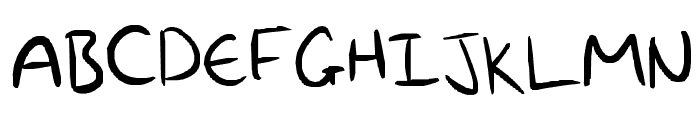 My awesomness handwriting Font UPPERCASE