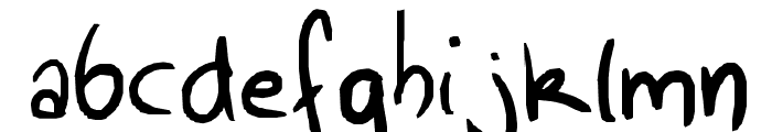 My awesomness handwriting Font LOWERCASE