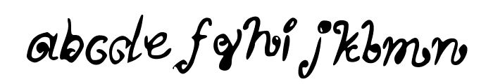 MyScriptFont Font LOWERCASE