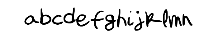 My_font_is_a_handwriting Font LOWERCASE