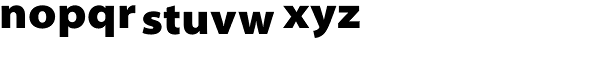 Myriad Pro-Black Semi Ext Font LOWERCASE