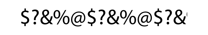 Myriad Pro Font OTHER CHARS