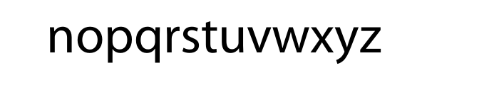 Myriad Pro Font LOWERCASE