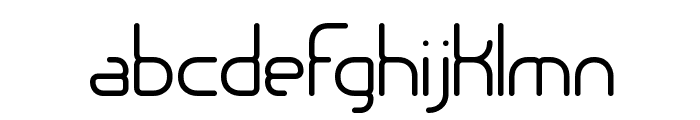 Nanosecond Thin BRK Font LOWERCASE