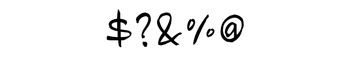 Nanum Brush Script Font OTHER CHARS