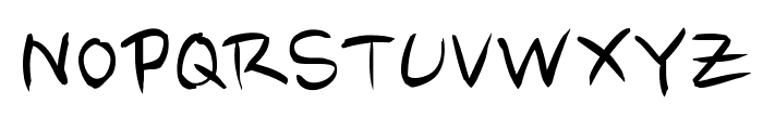 Nanum Brush Script Font UPPERCASE