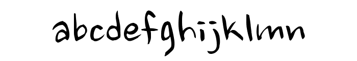 Nanum Brush Script Font LOWERCASE