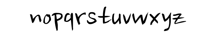 Nanum Brush Script Font LOWERCASE