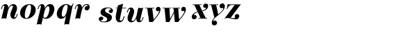 Narziss Text Heavy Italic Font LOWERCASE