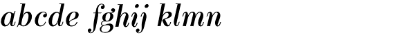 Narziss Text Medium Italic Font LOWERCASE
