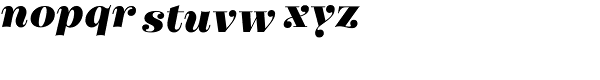 Narziss Text UltraBold Italic Font LOWERCASE