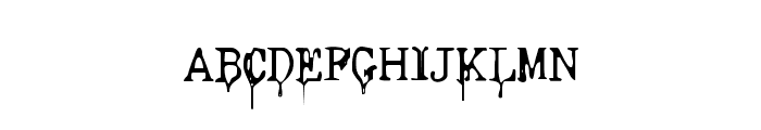 Nasal Drip Font UPPERCASE
