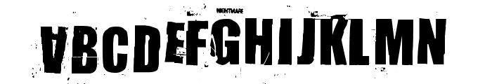 NastyMSG2 Font LOWERCASE