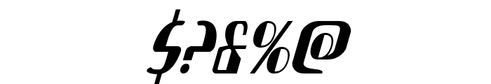 Nathan Brazil Condensed Italic Font OTHER CHARS