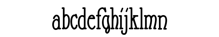 Nathan Condensed Regular Font LOWERCASE
