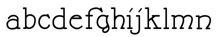 Nathan Expanded Regular Font LOWERCASE