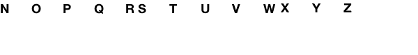 National Codes Universal Font LOWERCASE