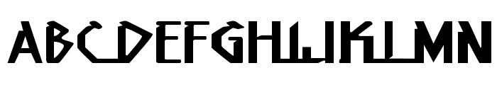 Native Alien Extended Font UPPERCASE