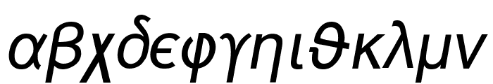 Naxos-Italic Font LOWERCASE