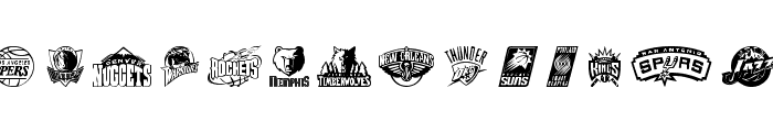 NBA WEST Font LOWERCASE