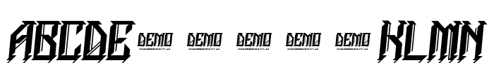 NEWBLACKDEMO Font UPPERCASE