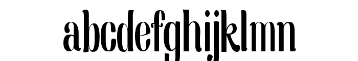 Nearly Dignified Condensed Font LOWERCASE
