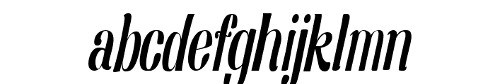 Nearly Dignified Light Italic Font LOWERCASE