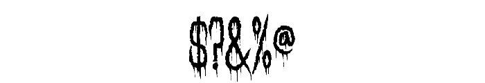 Needleteeth Spooky Font OTHER CHARS