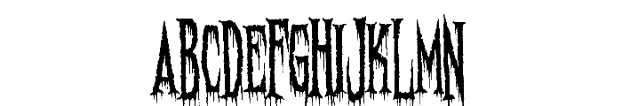 Needleteeth Spooky Font UPPERCASE