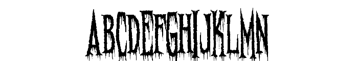 Needleteeth Spooky Font LOWERCASE
