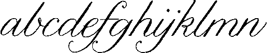 Nelly Script Family Font LOWERCASE