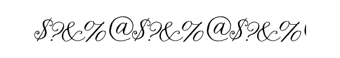Nelly Script OT Font OTHER CHARS
