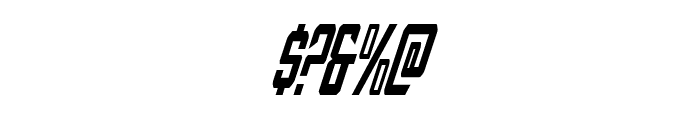 Nemesis Enforcer Condensed Italic Font OTHER CHARS