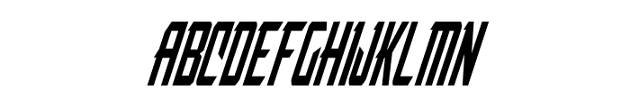 Nemesis Enforcer Condensed Italic Font LOWERCASE