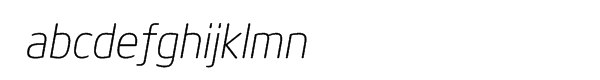 Neo Sans™ Intel Light Italic Font LOWERCASE