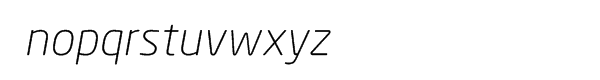 Neo® Sans Pro Greek Light Italic Font LOWERCASE