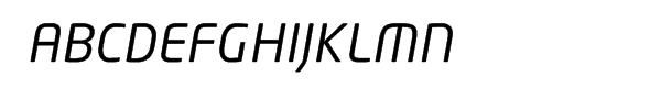 Neo Tech™ Pro Regular Italic Font UPPERCASE