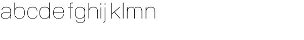 NeoGram Ultra Light Font LOWERCASE