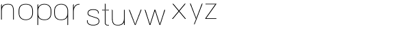 NeoGram Ultra Light Font LOWERCASE