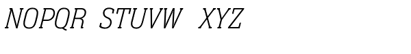 Neue Aachen Pro Thin Italic Font UPPERCASE