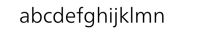 Neue Frutiger Light Cyrillic Font LOWERCASE