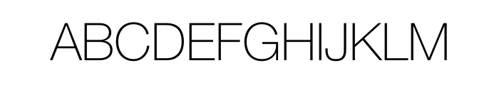 Neue Helvetica 35 Thin W1G Font UPPERCASE