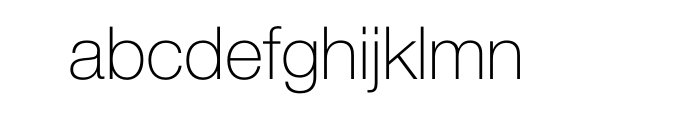 Neue Helvetica 35 Thin W1G Font LOWERCASE