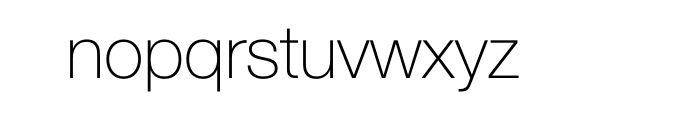 Neue Helvetica 35 Thin W1G Font LOWERCASE
