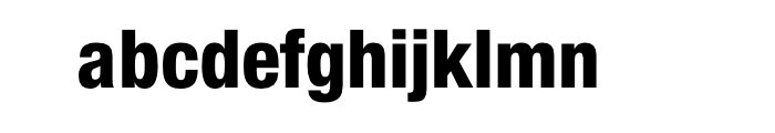 Neue Helvetica Com 87 Condensed Heavy Font LOWERCASE