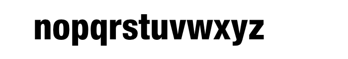 Neue Helvetica Com 87 Condensed Heavy Font LOWERCASE